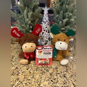 Personalized Reindeer Plush with Reindeer Food